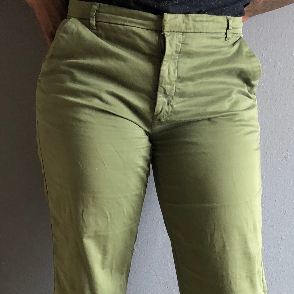 ✨Zara Trafaluc Collection Army Green Trousers Sz 6